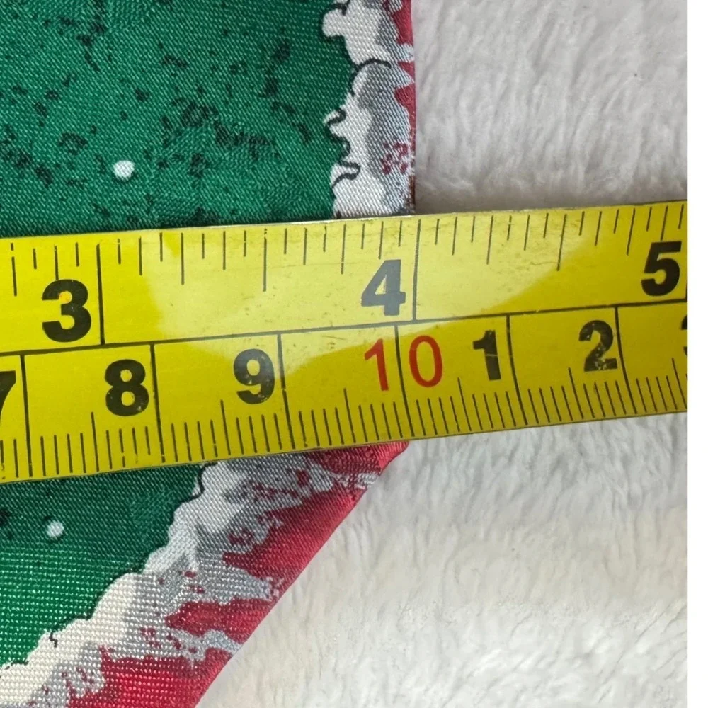 90's Hallmark‎ Santa Claus Golfing Christmas Yule Tie Greetings 100% Polyester
